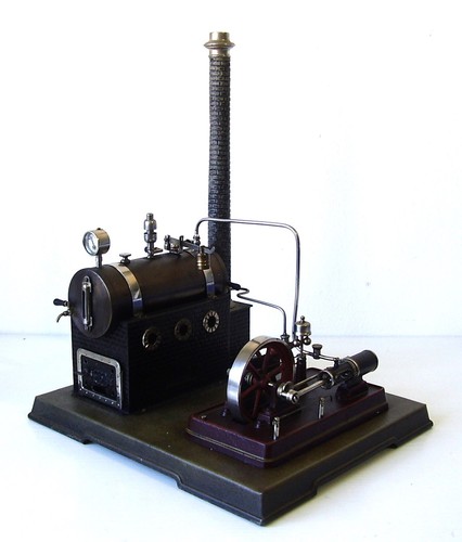 Antike dampfmaschine bw - dampfmaschine, jf